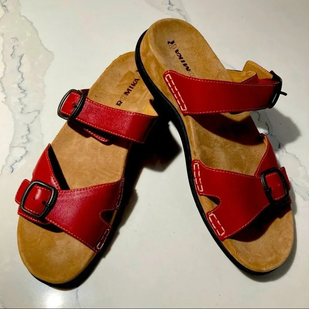 ROMIKA Sz 43 Comfort Strappy Slip On Sandals